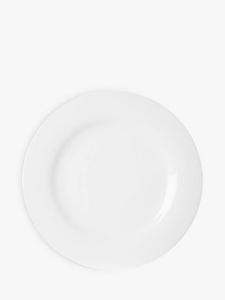 Фарфоровая тарелка Dine с ободком John Lewis, 22cm, White