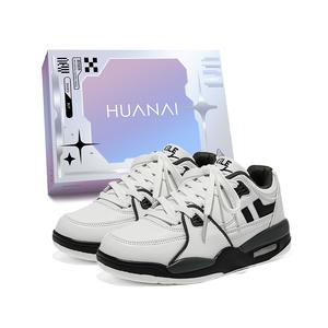 HUANAI Износостойкие противоскользящие скейтерские кросcовки унисекс низкие белый армейский зеленый коробка, цвет White Army Green Box