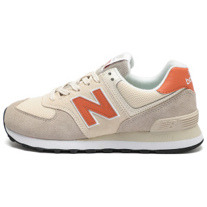 Кроссовки New Balance NB 574, серый/оранжевый/бежевый