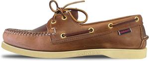 Мокасины Sebago Portland Crazy H - с узорчатой и искусственно состаренной вощеной кожей, подкладкой из кожи и резиновой подошвой, не оставляющей следов и не скользящей, Special Edition Brown Tan