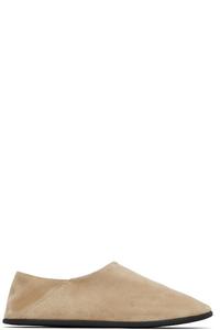 Эксклюзивные бежевые туфли-лоферы SSENSE Big Bootie Mule CHRISTEN