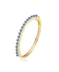 Браслет из стерлингового серебра 14 карат с бисером и ракушечным жемчугом Genevive, blue