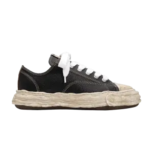 Кроссовки Maison Mihara Yasuhiro Peterson Low 'Cracking Leather - Black White', черный