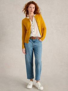 Кардиган из органического хлопка lulu White Stuff, цвет Mid Yellow