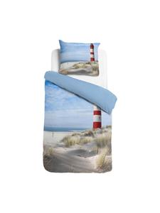 Постельное белье Lighthouse синего цвета Traumschlaf, 135 x 200 + 80 x 80 см