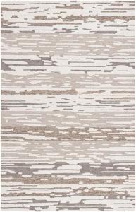 Ковер для декора коллекции Fifth Avenue от SAFAVIEH, 92 x 153 см, , Natural & Brown, ручной работы современный абстрактный из шерсти, идеально для помещений с высокой проходимостью: прихожая, гостиная, спальня (FTV133B)