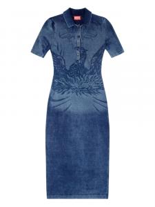 Джинсовое платье M-Fenny на пуговицах Diesel, синий