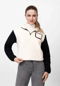 Флисовый джемпер Even&Odd, Beige/Black