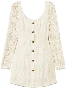 TWINSET плетеное платье, белый