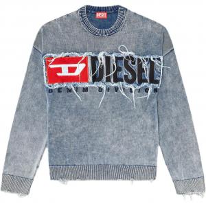 Джемпер K Fronzi Distressed Sweatshirt DIESEL, синий