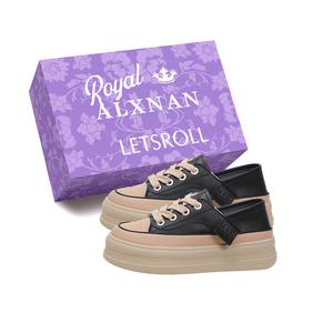 Alxnan Женские низкие повседневные туфли Black+Box, цвет Black+Box