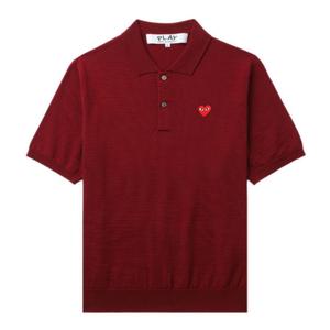 Унисекс поло CDG Play, Burgundy