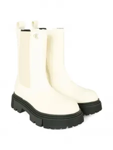 Ботинки с эластичными вставками и толстой подошвой Calvin Klein Kids, белый