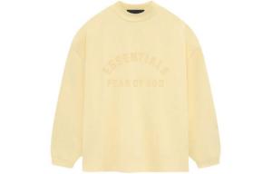 Хлопковая толстовка с логотипом Fear Of God Essentials, желтый