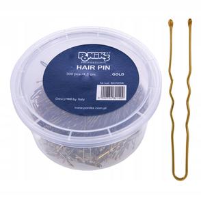Заколки для волос Ponik'S Парикмахерские Золотые 300 шт. 4,5 см Poniks