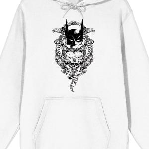 Мужская толстовка с капюшоном и маской летучей мыши Бэтмена и черепами Licensed Character