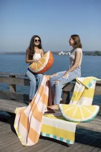 Подушка с наполнителем Silvretta 'Lemon' 35 x 70 см лимонно-желтая David Fussenegger