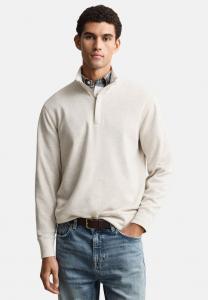 Толстовка GANT LIGHT SACKER HALF ZIP, Seed Melange/Sand