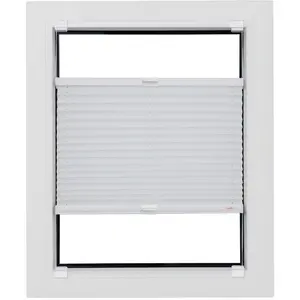 Sunlines Плиссе Budget Crepe Защита от света без сверления с фиксацией Haftfix, гладкое Sunlines, белый