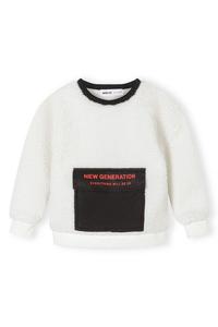 Толстовка MINOTI, шерсть белая