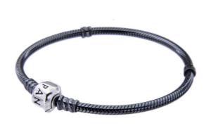 Pandora Браслет из стерлингового серебра 925 пробы унисекс черный