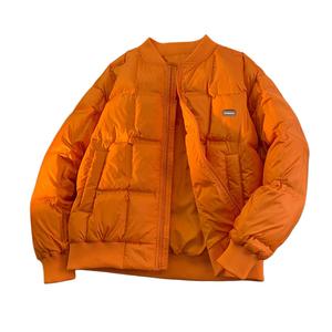 Пуховик Unisex Baseball Collar Thickened Padded Puffer WARRIOR, vibrant оранжевый