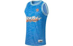 Баскетбольная майка Badfive мужская синяя с полным принтом Lining, цвет Blue full print