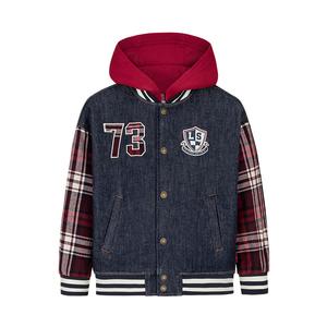 Детская утепленная куртка с капюшоном Moderate Levis, starry синий