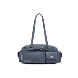 Champion Искусственная кожаная сумка через плечо унисекс среднего размера синий деним серебристый белый черный, Medium Blue Denim
