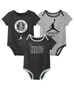 Детский набор из 3 предметов Brooklyn Nets Statement Edition для мальчиков и девочек Jordan