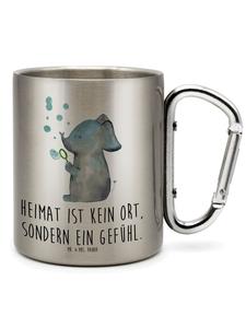 Кружка-термос в виде слона с мыльными пузырями и серебряной надписью Mr. & Mrs. Panda