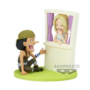 Banpresto BP88702P Usopp&Kaya One Piece World Коллекционная фигурка, журнальные истории, 7 см, разноцветные Inna marka