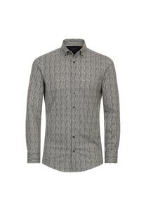 Рубашка с деловым принтом современный крой Venti, зеленый