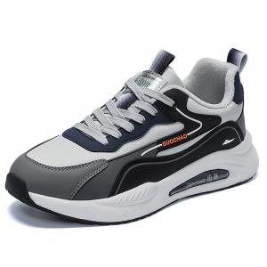 Kuding Мужские противоскользящие низкие повседневные ботинки серые, утепленные с флисовой подкладкой, цвет Gray, Fleece-Lined Insulated Shoes