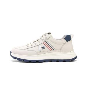 NAVIGARE Амортизирующие износостойкие низкие повседневные кроссовки мужские черно-белые, цвет White