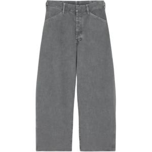 Джинсы с регулируемым поясом Lemaire, серый