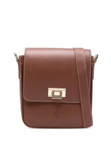 Сумка через плечо с тисненым логотипом Eleventy, коричневый