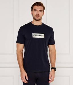 Футболка Napapijri хлопковая с логотипом, синий