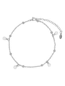 Adeliás Женский кулон из нержавеющей стали с жемчужиной, серебристый