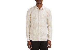 Футболка мужская New Venture No Stink Zinc Fabric с принтом Bay Window Patchwork и цветом Antique White Lululeman