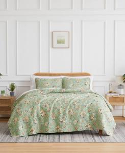 Комплект постельного белья Jacobean Willow, 3 предмета, большой размер, размер King Southshore Fine Linens, Green
