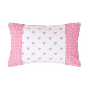 Наволочка Homescapes Herzen & Herzchen, розовый - 30 х 50 см