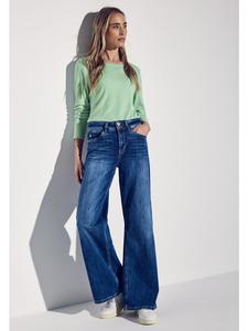 Street One Футболка в рубчик, зеленая