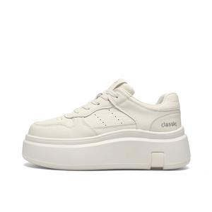 ZHR Женские скейтерские кроссовки лоу-топ бежевые [Улучшенная модель 5,5 см], цвет Beige[Upgraded 5.5cm]