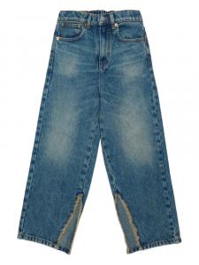 Джинсы прямого кроя MM6 Maison Margiela Kids, синий