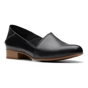 Женские кожаные слипоны Juliet trim Clarks, черный
