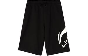 Спортивная модная коллекция повседневные шорты мужские черные Lining, черный