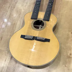 Акустико-электрогитара Martin Grand J-28E DN с двойной грифом на 2 и 6 струн, 2025 года выпуска - натуральная