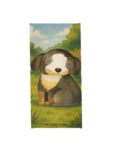 Mr. & Mrs. Panda Полотенце для купания собак, с расслабляющим дизайном, без слогана, белого цвета