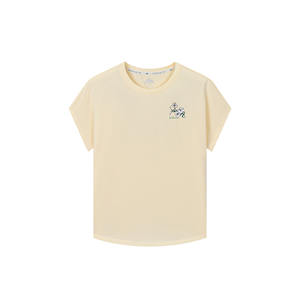 361° Футболка женская Sweet Pink Yellow с круглым вырезом, умеренно прямого кроя